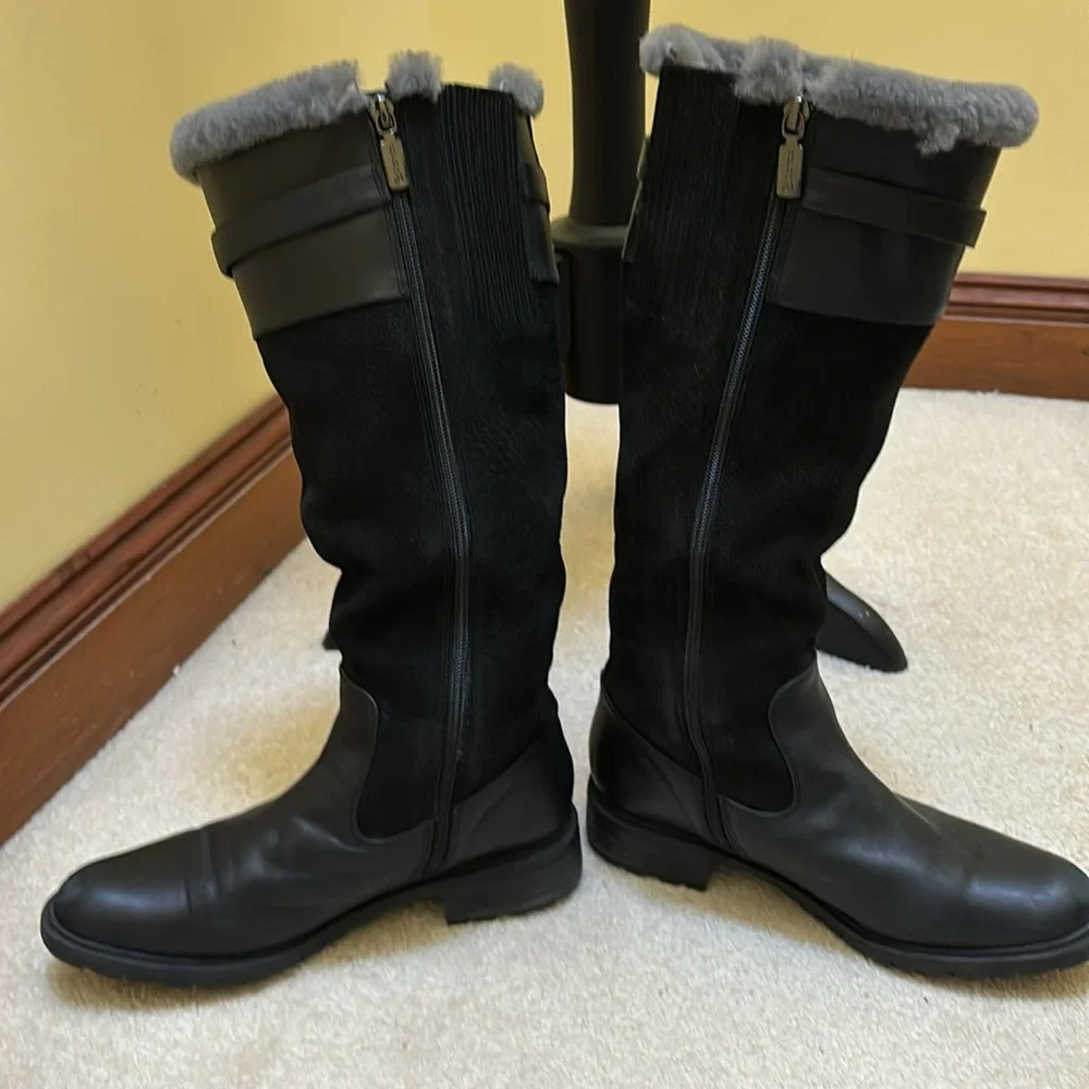 New! Blondo Via Shearling-Lined Waterproof Leather Boots size 7.5